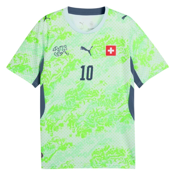 Schweiz Granit Xhaka 10 Fodboldtrøje Herre Udebane VM 2026