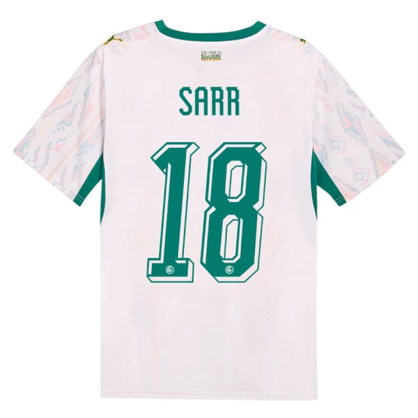 Senegal Sarr 18 Fodboldtrøje Herre Hjemmebane VM 2026 Senegal Sarr 18 Fodboldtrøje Herre Hjemmebane VM 2026