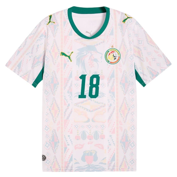 Senegal Sarr 18 Fodboldtrøje Herre Hjemmebane VM 2026