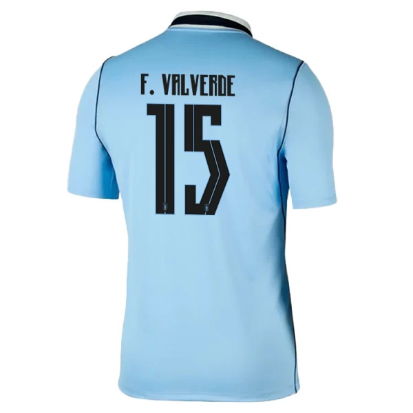 Uruguay Federico Valverde 15 Fodboldtrøje Herre Hjemmebane VM 2026 Uruguay Federico Valverde 15 Fodboldtrøje Herre Hjemmebane VM 2026
