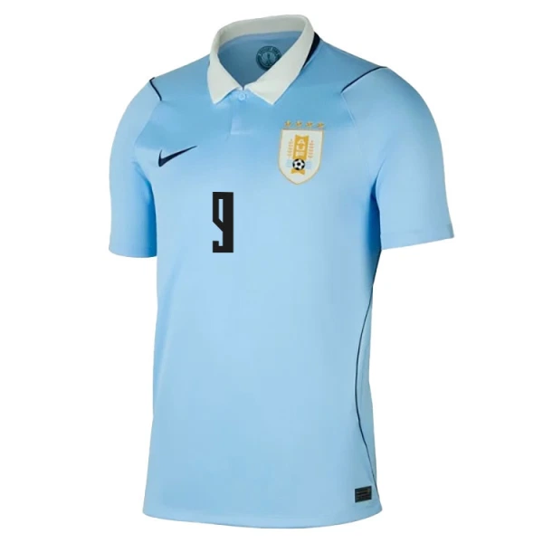 Uruguay Luis Suárez 9 Fodboldtrøje Herre Hjemmebane VM 2026