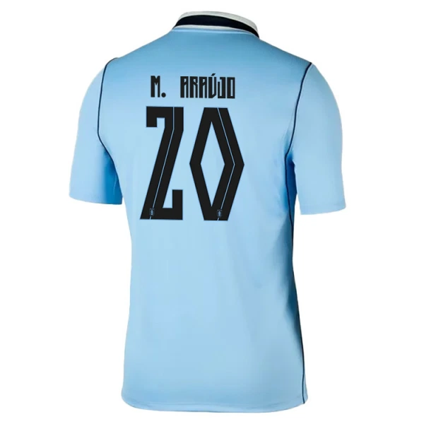 Uruguay Maximiliano Araujo 20 Fodboldtrøje Herre Hjemmebane VM 2026 Uruguay Maximiliano Araujo 20 Fodboldtrøje Herre Hjemmebane VM 2026
