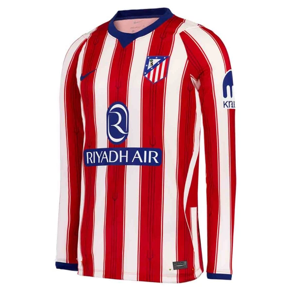 Atlético Madrid Fodboldtrøje Herre Hjemmebane 26/27 Langærmet Atlético Madrid Fodboldtrøje Herre Hjemmebane 26/27 Langærmet