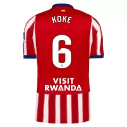 Atlético Madrid Koke 6 Fodboldtrøje Herre Hjemmebane 26/27 Atlético Madrid Koke 6 Fodboldtrøje Herre Hjemmebane 26/27