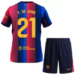 FC Barcelona Frenkie de Jong 21 Fodboldtrøje Børn Hjemmebane 26/27 FC Barcelona Frenkie de Jong 21 Fodboldtrøje Børn Hjemmebane 26/27
