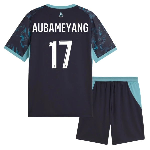 Olympique Marseille Aubameyang 17 Fodboldtrøje Børn Udebane 26/27