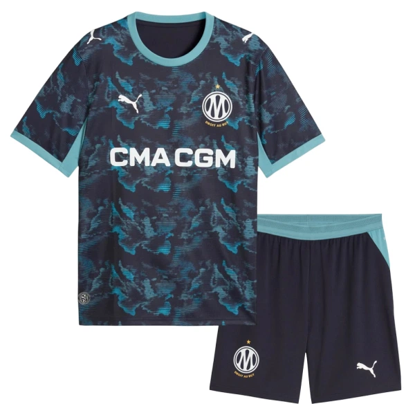 Olympique Marseille Aubameyang 17 Fodboldtrøje Børn Udebane 26/27