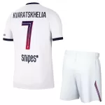 Paris Saint-Germain Kvaratskhelia 7 Fodboldtrøje Børn Udebane 26/27