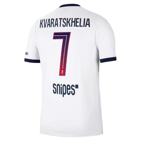Paris Saint-Germain Kvaratskhelia 7 Fodboldtrøje Herre Udebane 26/27