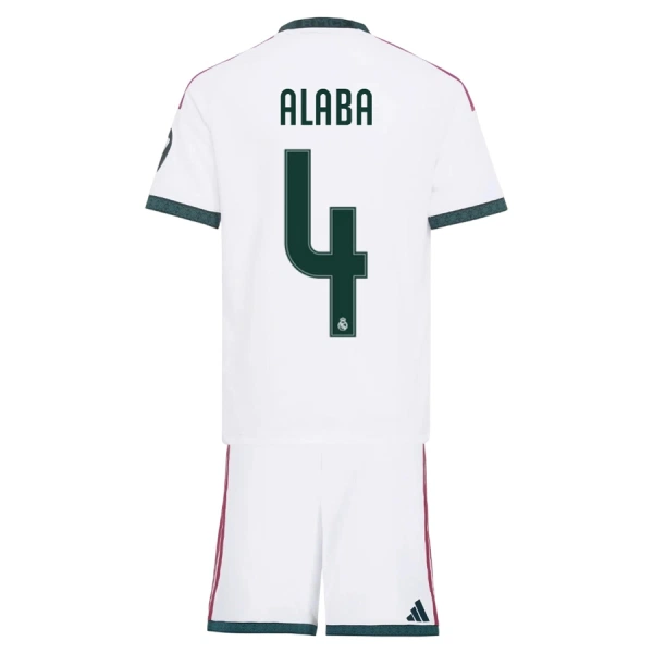 Real Madrid Alaba 4 Fodboldtrøje Børn Hjemmebane 26/27