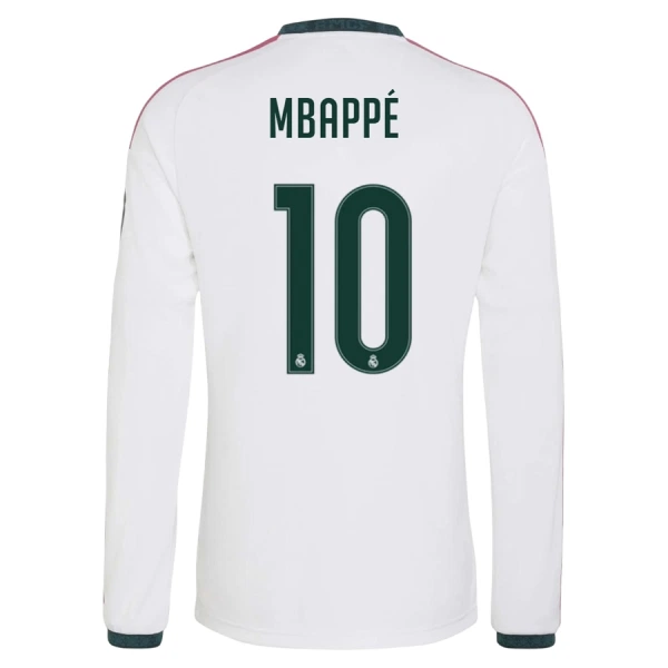 Real Madrid Mbappé 10 Fodboldtrøje Herre Hjemmebane 26/27 Langærmet Real Madrid Mbappé 10 Fodboldtrøje Herre Hjemmebane 26/27 Langærmet