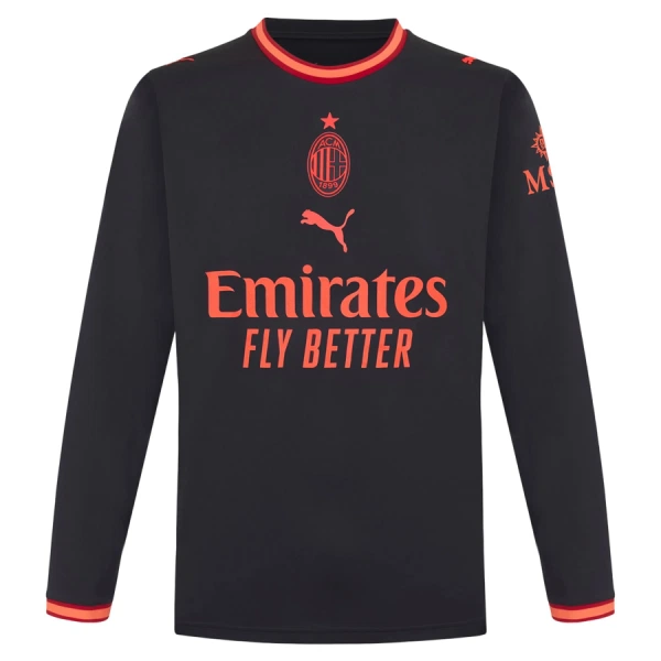 AC Milan Fodboldtrøje Herre Tredje 26/27 Langærmet AC Milan Fodboldtrøje Herre Tredje 26/27 Langærmet