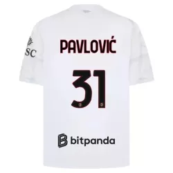 AC Milan Pavlovic 31 Fodboldtrøje Herre Udebane 26/27 AC Milan Pavlovic 31 Fodboldtrøje Herre Udebane 26/27