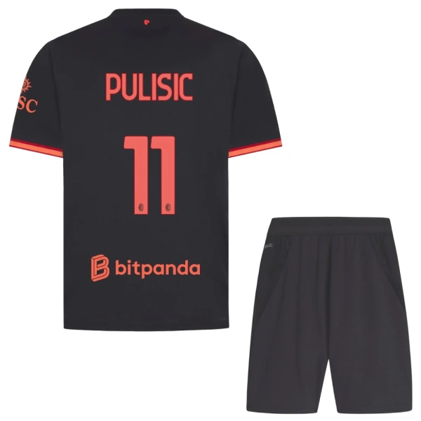AC Milan Pulisic 11 Fodboldtrøje Børn Tredje 26/27 AC Milan Pulisic 11 Fodboldtrøje Børn Tredje 26/27