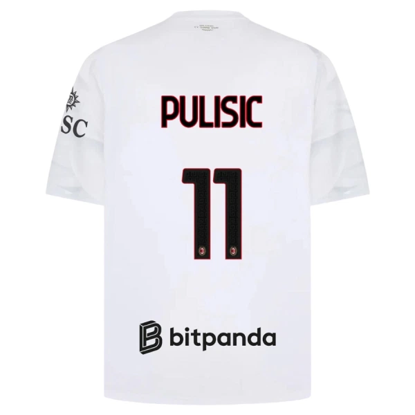 AC Milan Pulisic 11 Fodboldtrøje Herre Udebane 26/27 AC Milan Pulisic 11 Fodboldtrøje Herre Udebane 26/27