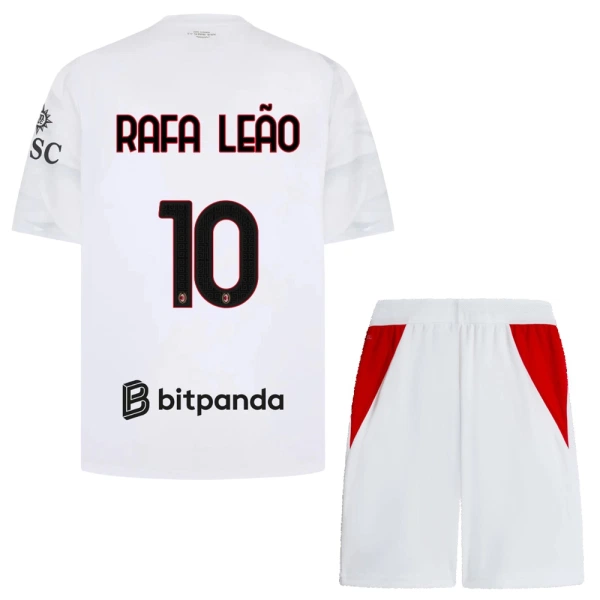 AC Milan Rafael Leao 10 Fodboldtrøje Børn Udebane 26/27 AC Milan Rafael Leao 10 Fodboldtrøje Børn Udebane 26/27