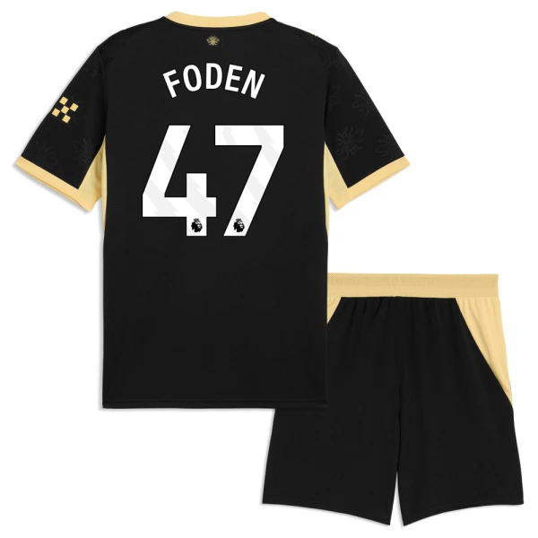Manchester City Foden 47 Fodboldtrøje Børn Udebane 26/27 Manchester City Foden 47 Fodboldtrøje Børn Udebane 26/27