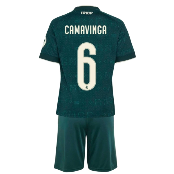 Real Madrid Camavinga 6 Fodboldtrøje Børn Udebane 26/27 Real Madrid Camavinga 6 Fodboldtrøje Børn Udebane 26/27