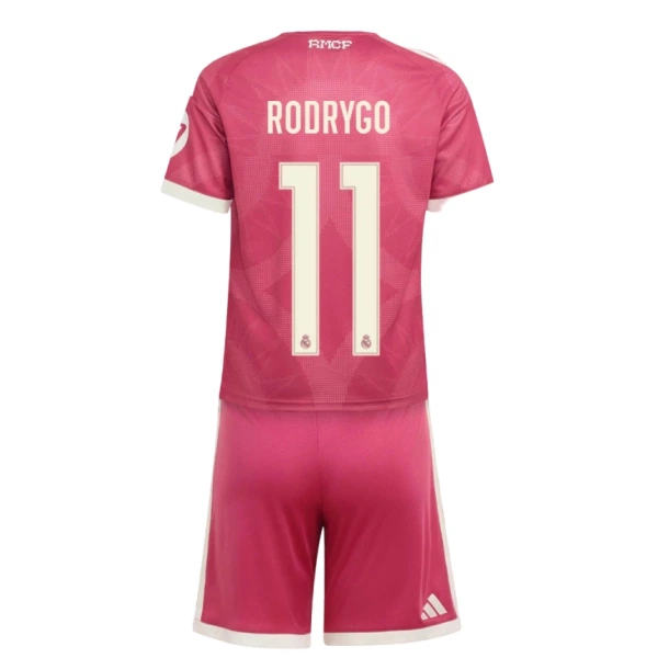Real Madrid Rodrygo 11 Fodboldtrøje Børn Tredje 26/27 Real Madrid Rodrygo 11 Fodboldtrøje Børn Tredje 26/27