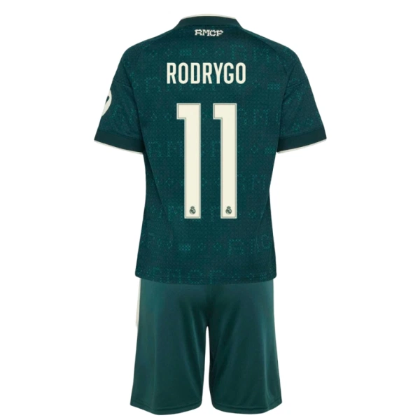 Real Madrid Rodrygo 11 Fodboldtrøje Børn Udebane 26/27