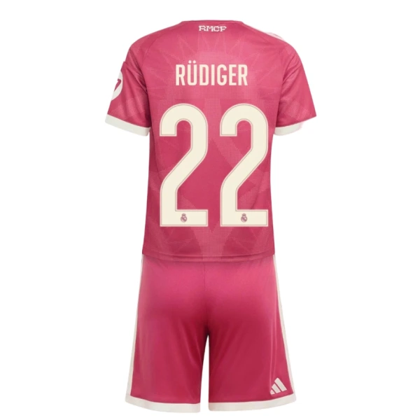Real Madrid Rudiger 22 Fodboldtrøje Børn Tredje 26/27