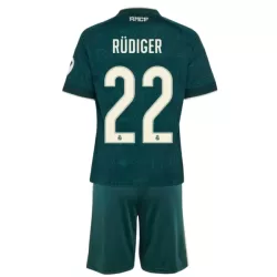 Real Madrid Rudiger 22 Fodboldtrøje Børn Udebane 26/27