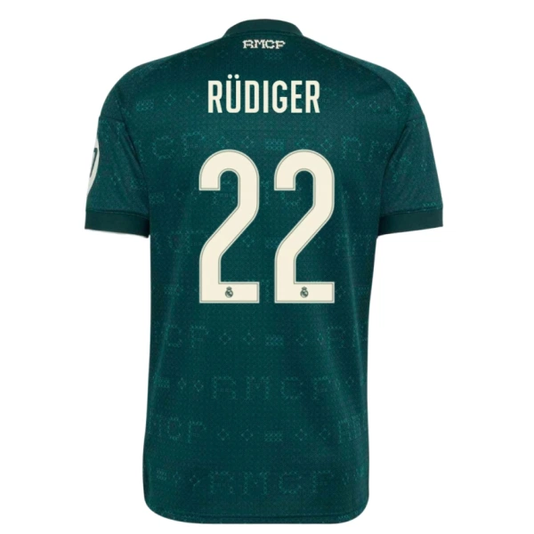 Real Madrid Rudiger 22 Fodboldtrøje Herre Udebane 26/27