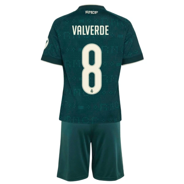 Real Madrid Valverde 8 Fodboldtrøje Børn Udebane 26/27 Real Madrid Valverde 8 Fodboldtrøje Børn Udebane 26/27