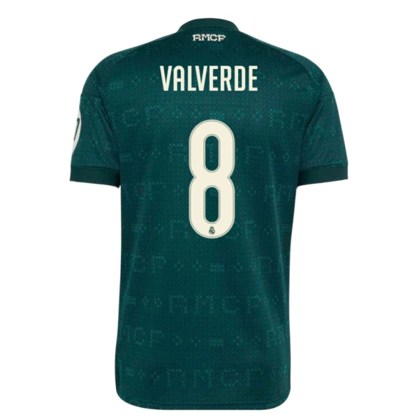 Real Madrid Valverde 8 Fodboldtrøje Herre Udebane 26/27 Real Madrid Valverde 8 Fodboldtrøje Herre Udebane 26/27