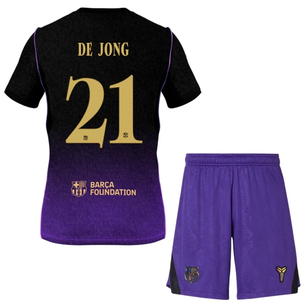 FC Barcelona Frenkie de Jong 21 Fodboldtrøje Børn Udebane 26/27
