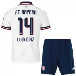 FC Bayern München Luis Díaz 14 Fodboldtrøje Børn Udebane 26/27 FC Bayern München Luis Díaz 14 Fodboldtrøje Børn Udebane 26/27
