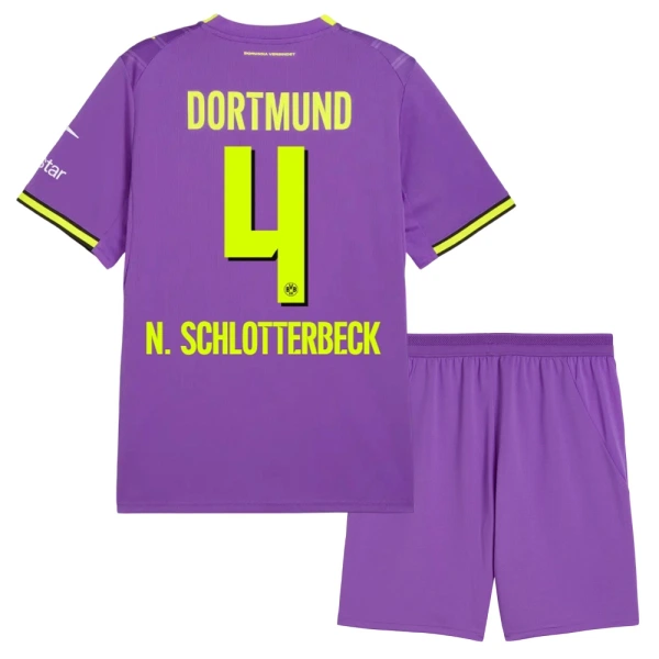 Borussia Dortmund N. Schlotterbeck 4 Fodboldtrøje Børn Tredje 26/27