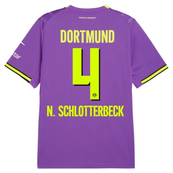 Borussia Dortmund N. Schlotterbeck 4 Fodboldtrøje Herre Tredje 26/27