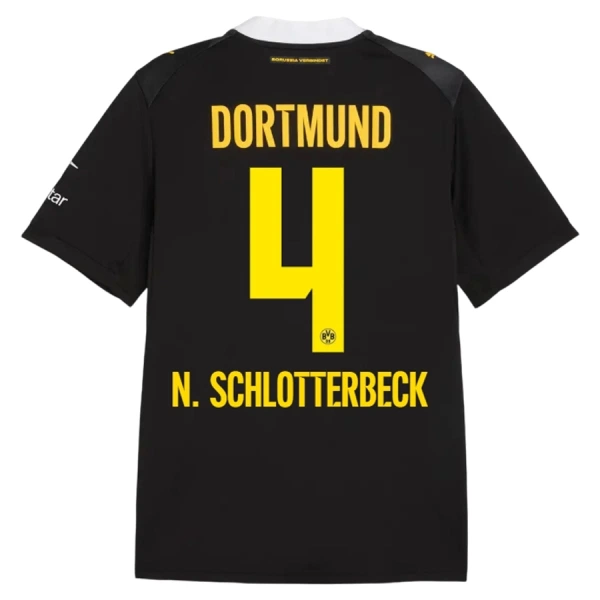 Borussia Dortmund N. Schlotterbeck 4 Fodboldtrøje Herre Udebane 26/27 Borussia Dortmund N. Schlotterbeck 4 Fodboldtrøje Herre Udebane 26/27