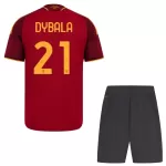 AS Roma Dybala 21 Fodboldtrøje Børn Hjemmebane 26/27
