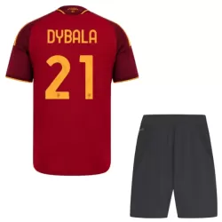AS Roma Dybala 21 Fodboldtrøje Børn Hjemmebane 26/27