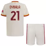 AS Roma Dybala 21 Fodboldtrøje Børn Udebane 26/27