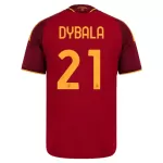 AS Roma Dybala 21 Fodboldtrøje Herre Hjemmebane 26/27