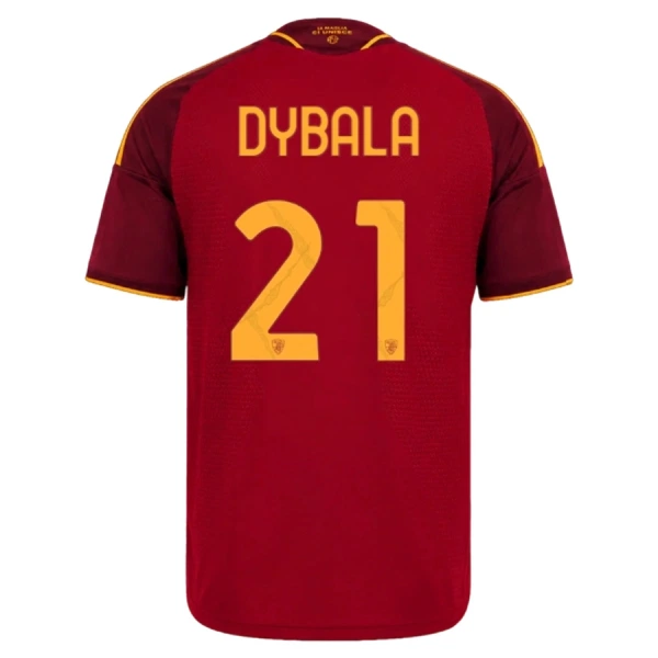 AS Roma Dybala 21 Fodboldtrøje Herre Hjemmebane 26/27