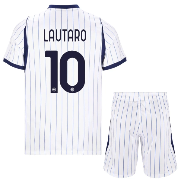 Inter Milan Lautaro 10 Fodboldtrøje Børn Udebane 26/27 Inter Milan Lautaro 10 Fodboldtrøje Børn Udebane 26/27