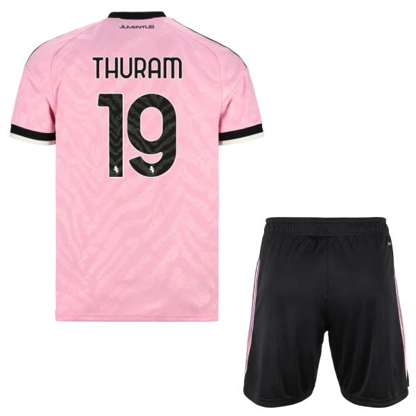 Juventus Thuram 19 Fodboldtrøje Børn Udebane 26/27 Juventus Thuram 19 Fodboldtrøje Børn Udebane 26/27