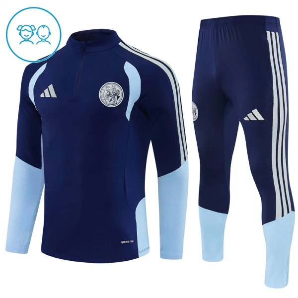 Ajax Trænings sweatshirt sæt Børn 26/27 Blå Ajax Trænings sweatshirt sæt Børn 26/27 Blå