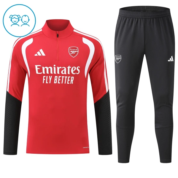 Arsenal Trænings sweatshirt sæt Børn 26/27 Rød Arsenal Trænings sweatshirt sæt Børn 26/27 Rød
