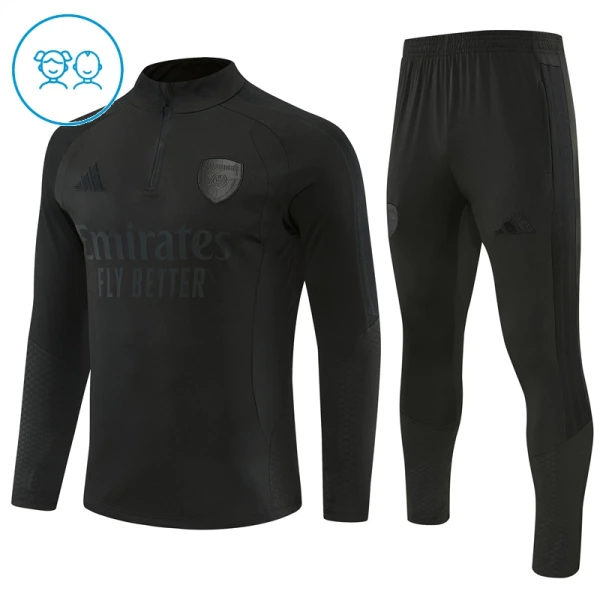 Arsenal Trænings sweatshirt sæt Børn 26/27 Sort Arsenal Trænings sweatshirt sæt Børn 26/27 Sort
