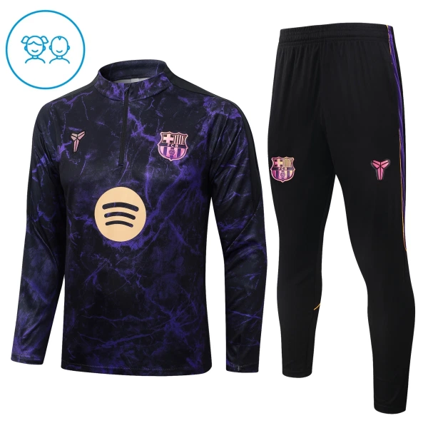 Barcelona Trænings sweatshirt sæt Børn 26/27 Sort Barcelona Trænings sweatshirt sæt Børn 26/27 Sort