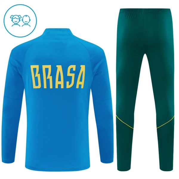 Brasilien Trænings sweatshirt sæt Børn 26/27 Blå