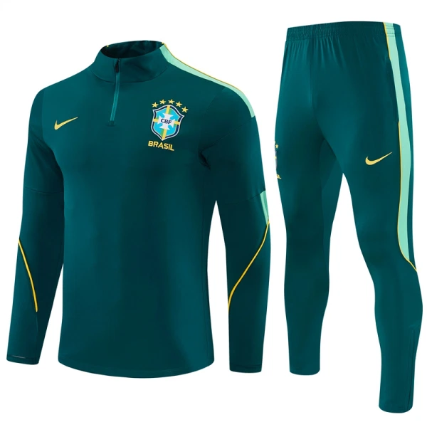 Brasilien Trænings sweatshirt sæt Herre 26/27 Grøn