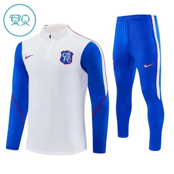 Chelsea Trænings sweatshirt sæt Børn 26/27 Hvid