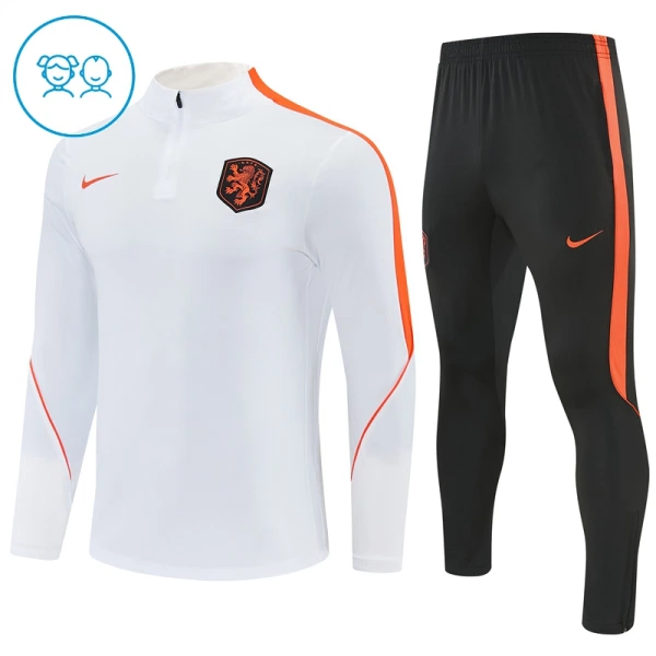 Holland Trænings sweatshirt sæt Børn 26/27 Hvid Holland Trænings sweatshirt sæt Børn 26/27 Hvid