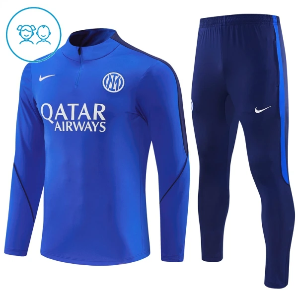 Inter Milan Trænings sweatshirt sæt Børn 26/27 Blå Inter Milan Trænings sweatshirt sæt Børn 26/27 Blå